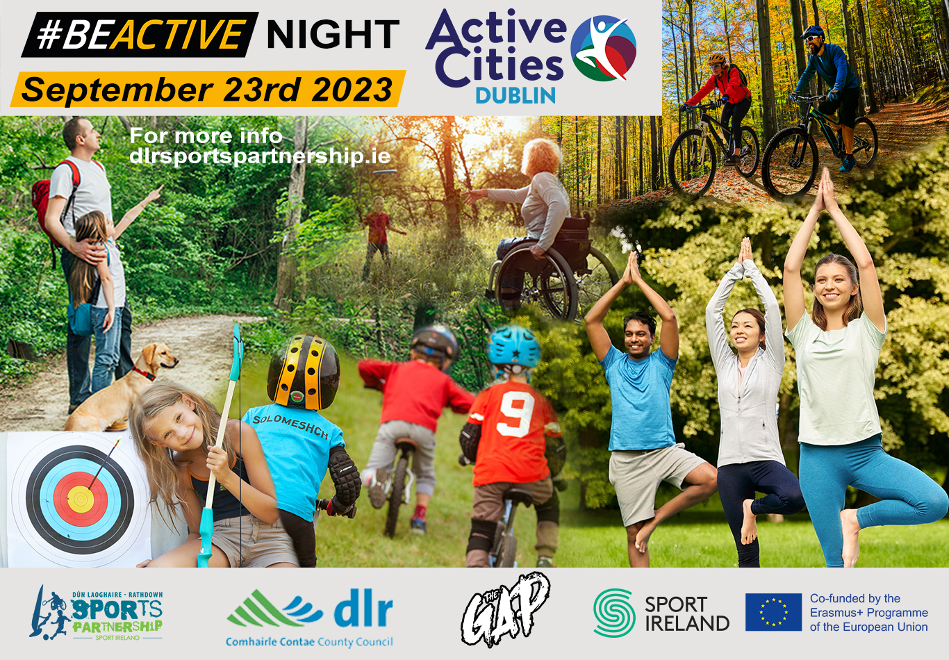 Active Cities Promo poster for Be Active Night