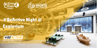 Promo image for #BeActive Night.