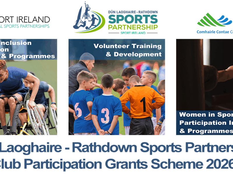 Promo poster for participation grants scheme.