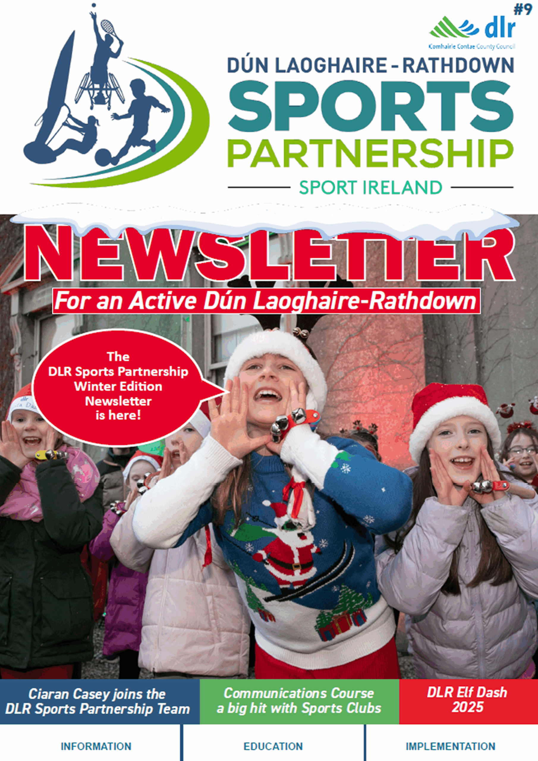 Winter Edition Newsletter Cover, Carol Sining Children