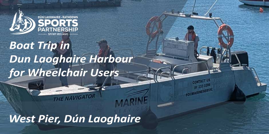 Promo pic of Navigator Wheelchair Accessible boat.